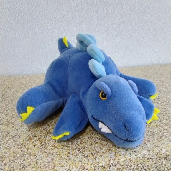 ∆VTG Plush Creations Inc Blue Dinosaur Hand Puppet Full Body Glove - Picture 12 of 16